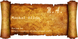 Maskal Alida névjegykártya